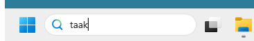 Zoek taakbeheer Zoek taakbeheer