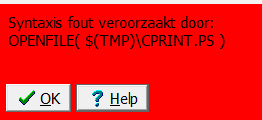 Sjabloonfout in OPENFILE()